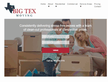 Tablet Screenshot of bigtexmoving.com